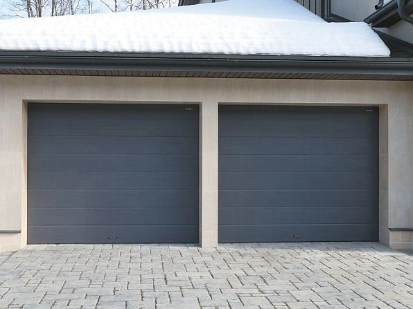 Секционные ворота 3700х2700 мм антрацитовые DoorHan RSD02, abakan.doorhan.ru